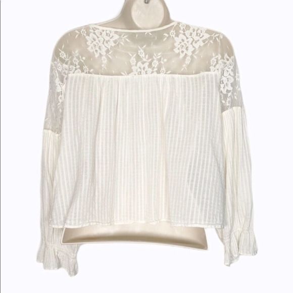 Elysium Lace Blouse Free People Medium - Picture 4 of 7
